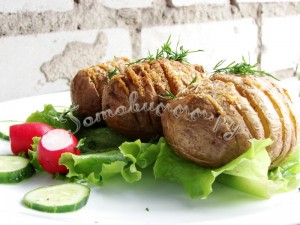 Картошка-гармошка рецепт с фото