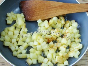 Овощной салат с жареной картошкой рецепт с фото